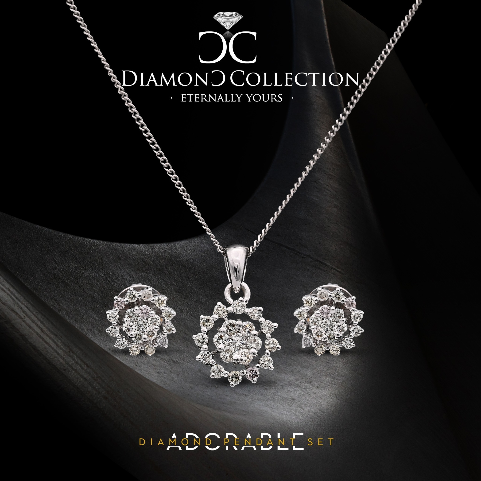 Adorable Diamond Pendant set