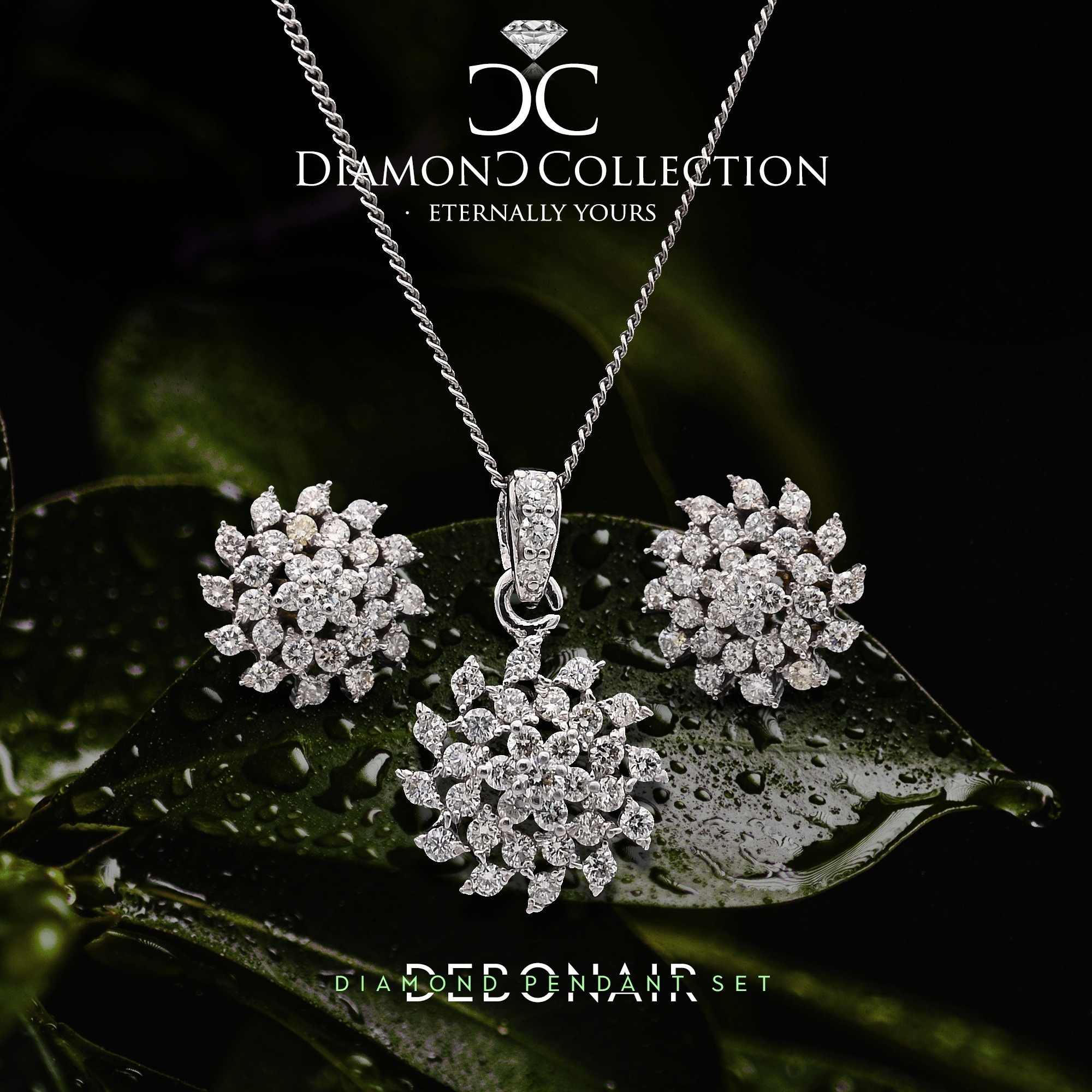 Dedonair Diamond Pendant set